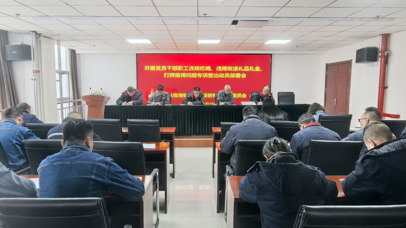 集团所属各单位召开违规吃喝、违规收送礼品礼金、打牌赌博问题专项整治动员部署会